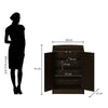 Nilkamal Alpine Shoe Cabinet (Classic Walnut) - Size In Centimeter