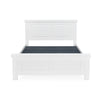 Nilkamal Anderson Solid Wood Queen Bed without Storage (White)