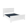 Nilkamal Anderson Solid Wood Queen Bed without Storage (White)