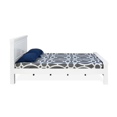 Nilkamal Anderson Solid Wood Queen Bed without Storage (White)