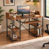 Nilkamal Ares Computer Table (Classic Walnut)