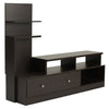 Nilkamal Aroy Low Height Wall Unit (Wenge) - Slight Side View