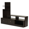 Nilkamal Aroy Low Height Wall Unit (Wenge) - Slight Side View 2