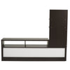 Nilkamal Aroy Low Height Wall Unit (Wenge) - Back View