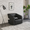 Nilkamal Arrow Leatherette 1 Seater Sofa (Black)