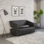 Nilkamal Arrow Leatherette 2 Seater Sofa (Black)