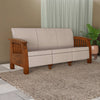 Nilkamal Aspire 3 Seater Plastic Sofa (Walnut)