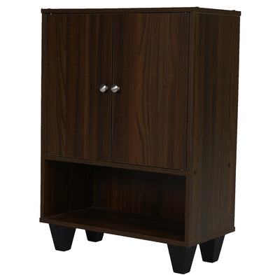 Nilkamal Astero Engineered Wood Shoe Cabinet (Walnut)