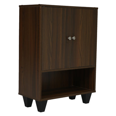 Nilkamal Astero Engineered Wood Shoe Cabinet (Walnut)
