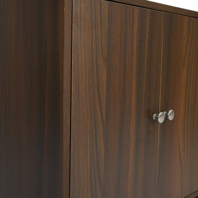 Nilkamal Astero Engineered Wood Shoe Cabinet (Walnut)