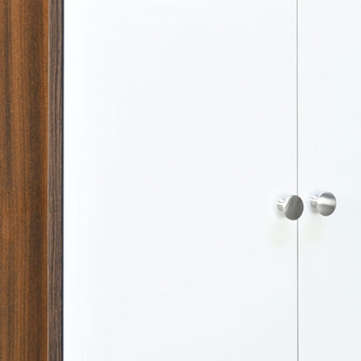 Nilkamal Astero Engineered Wood Shoe Cabinet (Walnut & White)