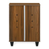 Nilkamal Astero Engineered Wood Shoe Cabinet (Walnut & White)
