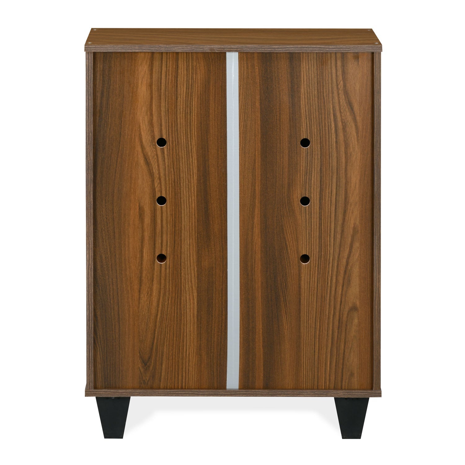 Nilkamal Astero Engineered Wood Shoe Cabinet (Walnut & White)