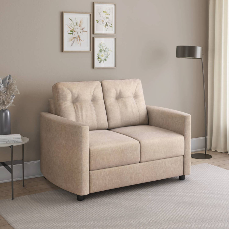 Nilkamal Astonic 2 Seater Fabric Sofa (Beige)
