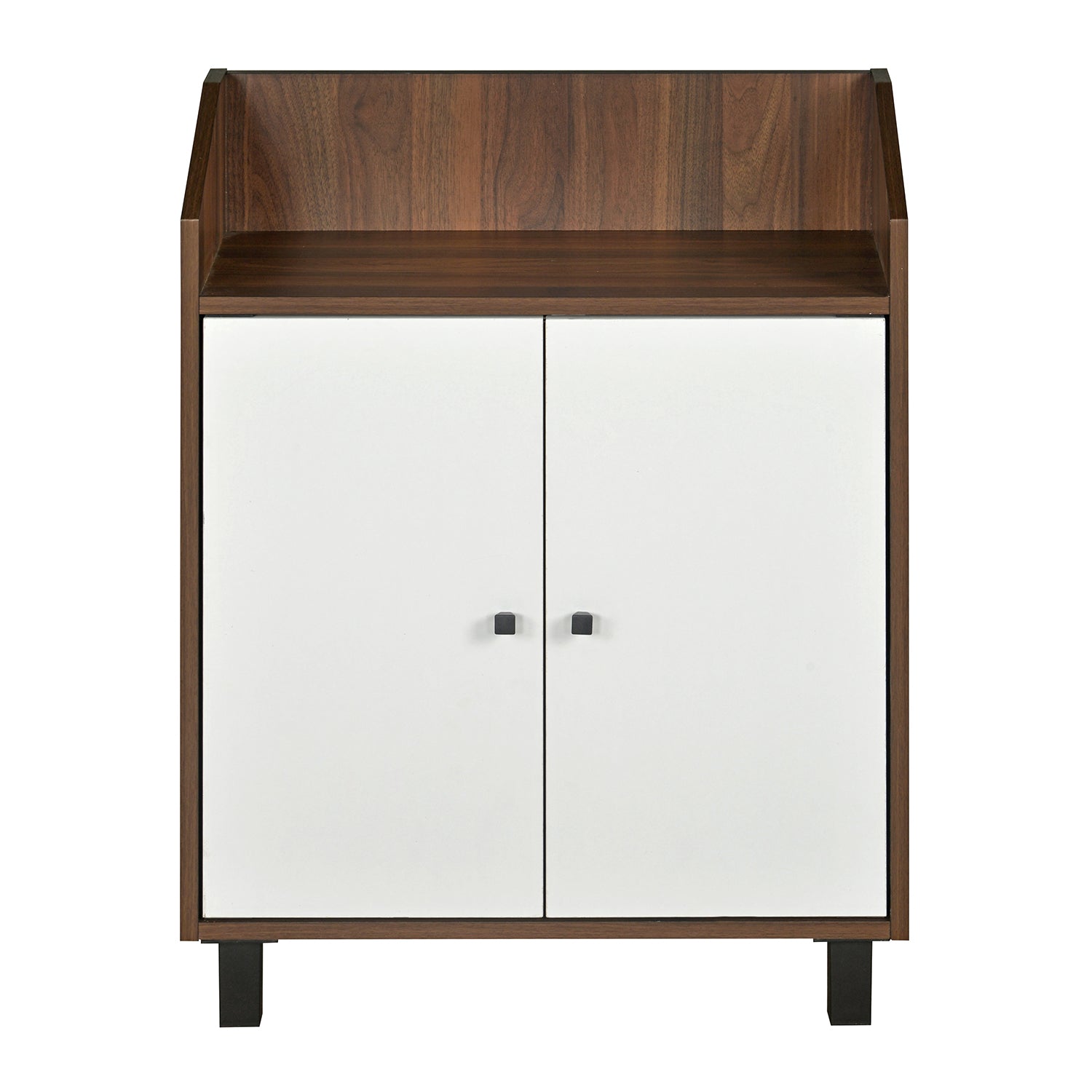 Nilkamal Aze Shoe Cabinet (Walnut & White)