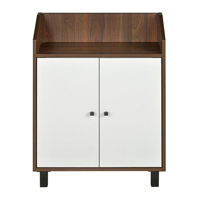 Nilkamal Aze Shoe Cabinet (Walnut & White)