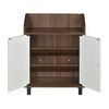 Nilkamal Aze Shoe Cabinet (Walnut & White)
