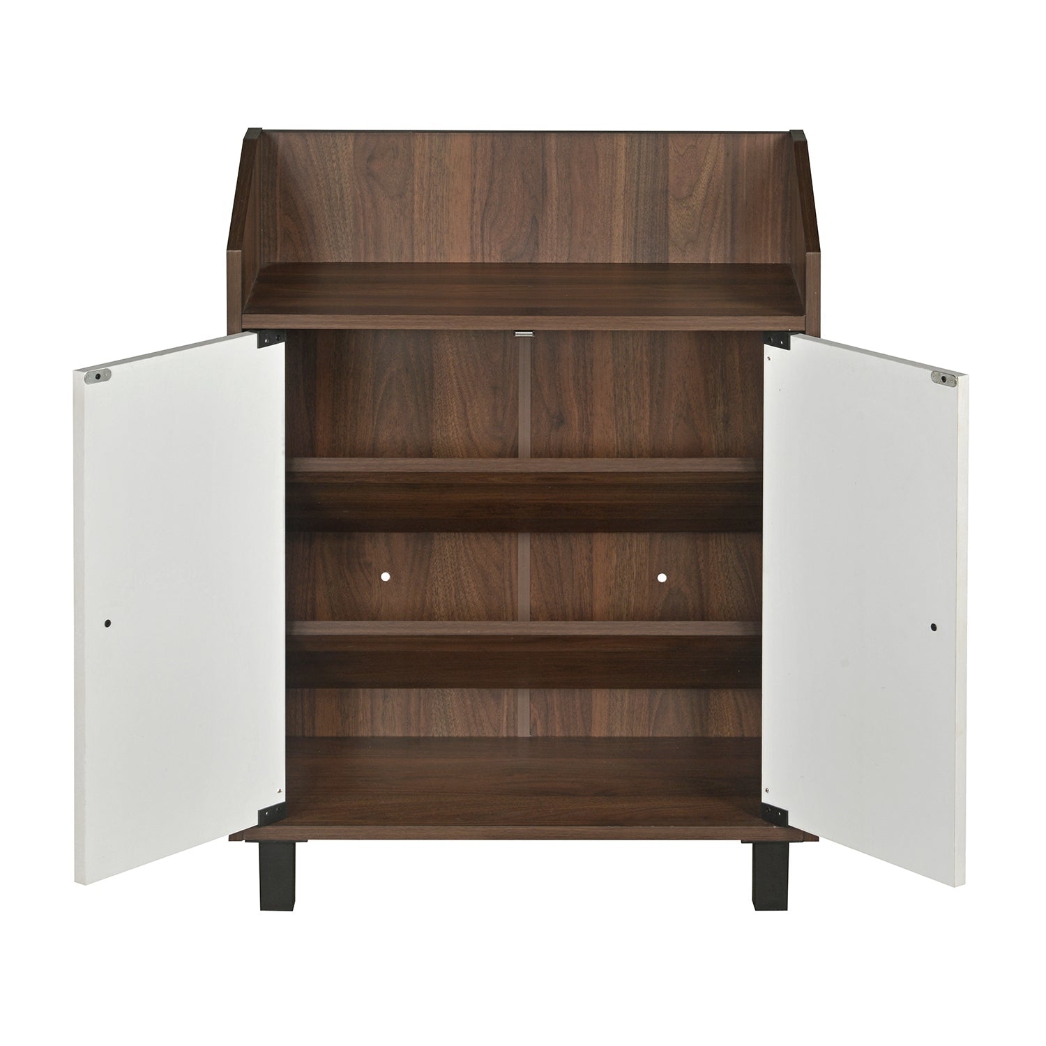 Nilkamal Aze Shoe Cabinet (Walnut & White)