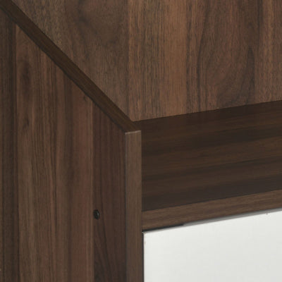 Nilkamal Aze Shoe Cabinet (Walnut & White)