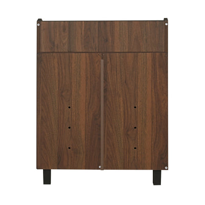 Nilkamal Aze Shoe Cabinet (Walnut & White)