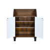 Nilkamal Aze Engineered Wood Shoe Cabinet (Walnut & White)