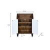 Nilkamal Aze Engineered Wood Shoe Cabinet (Walnut & White)