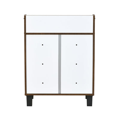 Nilkamal Aze Engineered Wood Shoe Cabinet (Classic Walnut)