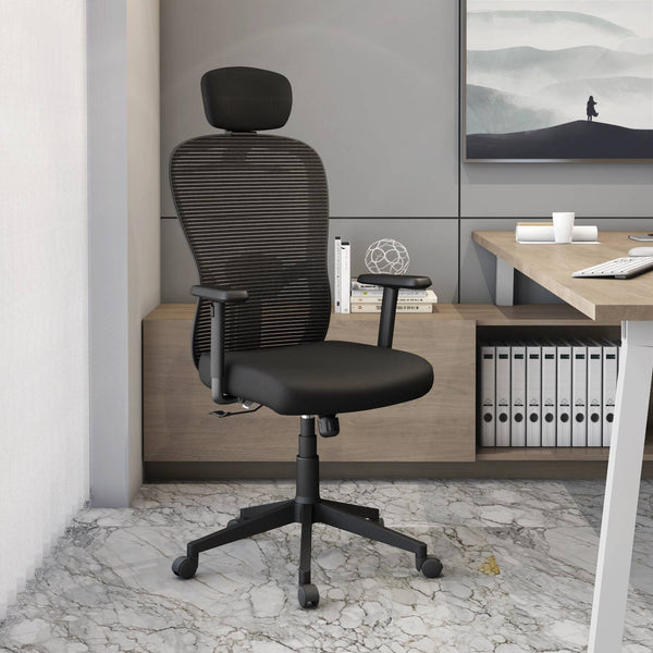 Nilkamal Alba High Back CTS Chair (Black) - Main Image