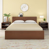 Nilkamal Arthur Plus Queen Bed With Storage (Legno Oak Dark)