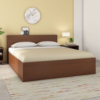 Nilkamal Arthur Plus King Bed With Storage (Legno Oak Dark)