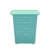 Nilkamal Elegance Laundry Basket 50 Litre with Lid (Sapphire Blue & Sea Blue)