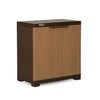Nilkamal Freedom Mini Medium (FMS) Compact Plastic Kids Mini Storage Cabinet (Sandy & Dark Brown)