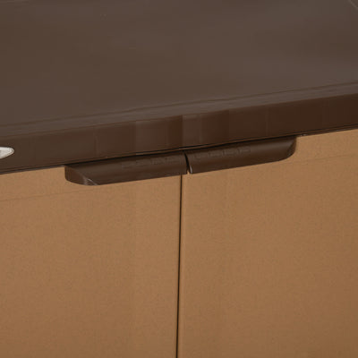 Nilkamal Freedom Mini Medium (FMS) Compact Plastic Kids Mini Storage Cabinet (Sandy & Dark Brown)