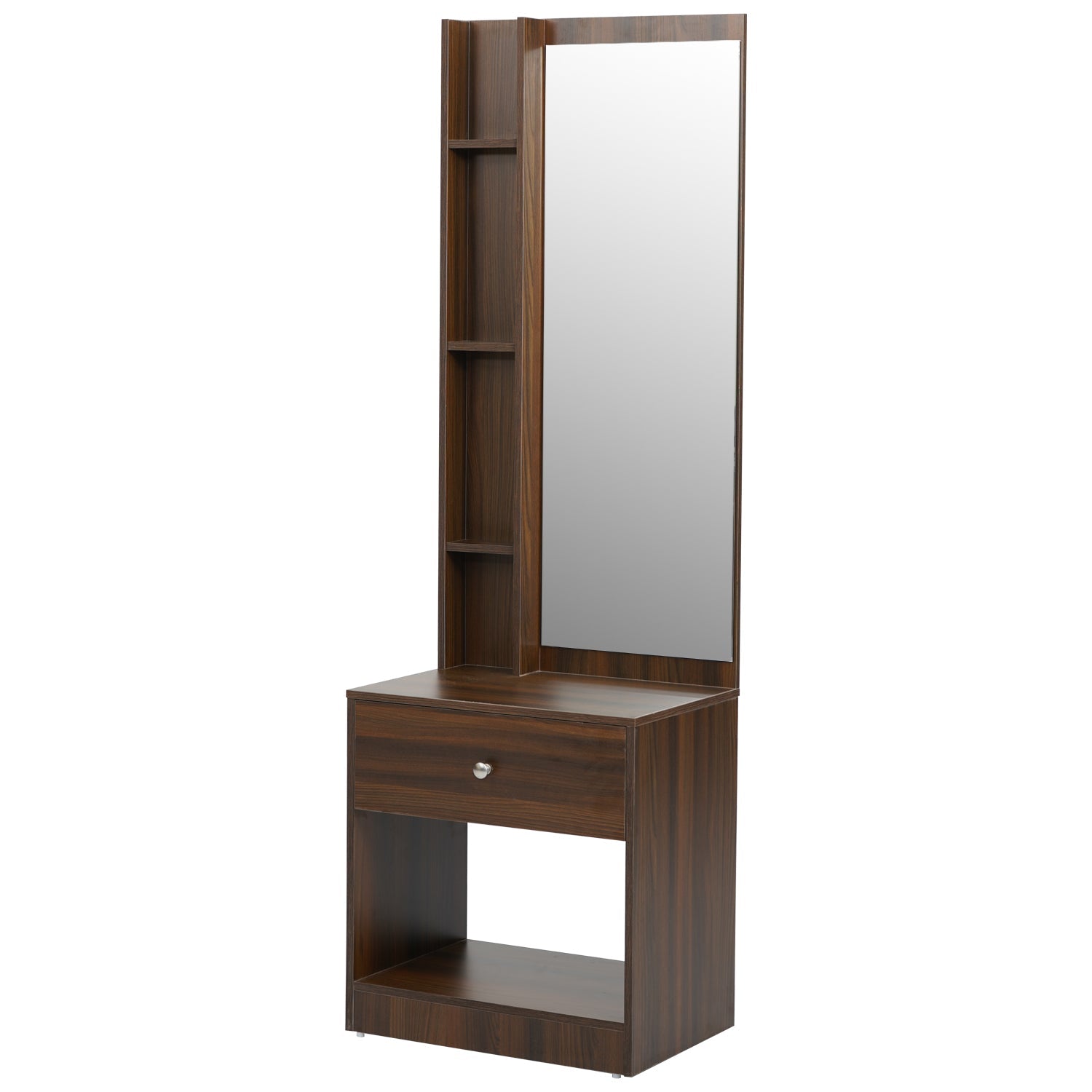 Nilkamal Bergen Dresser with Mirror (Classic Walnut)