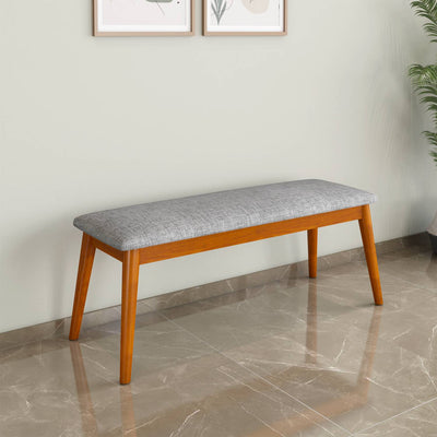 Nilkamal Bento Multi Use Medium Sitting Bench for Living Room | Dining Room (Walnut)