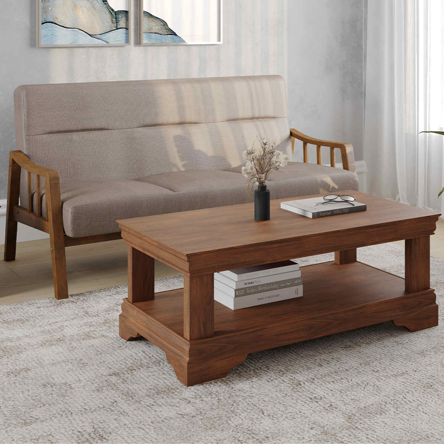 Nilkamal Blake Center Table (Walnut)