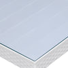 Nilkamal Breeze Center Table with Glass (Milky White)