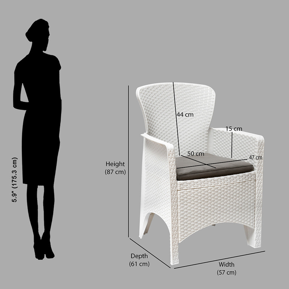 Nilkamal Breeze Outdoor Chairs with Cushion