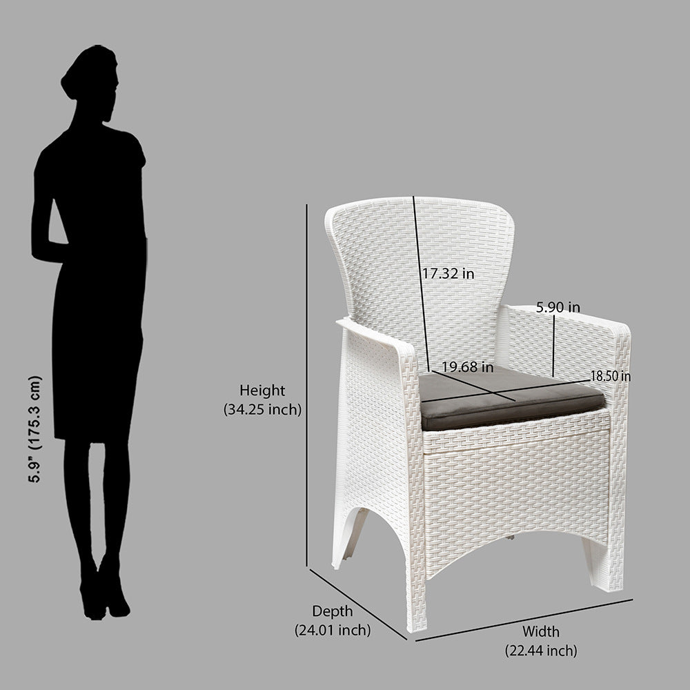 Nilkamal Breeze Outdoor Chairs with Cushion