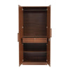 Nilkamal Calipso 2 Door Wardrobe With Mirror (Classic Plank Walnut)