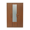 Nilkamal Calipso 3 Door Wardrobe With Mirror (Classic Plank Walnut)