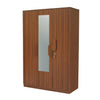 Nilkamal Calipso 3 Door Wardrobe With Mirror (Classic Plank Walnut)