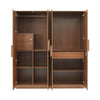 Nilkamal Calipso 4 Door Wardrobe With Mirror (Classic Plank Walnut)