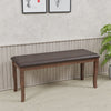 Nilkamal Camilla Multi Use Long Sitting Bench for Living Room | Dining Room (Dark Walnut)