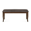 Nilkamal Camilla Multi Use Long Sitting Bench for Living Room | Dining Room (Dark Walnut)