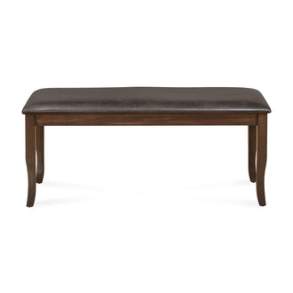 Nilkamal Camilla Multi Use Long Sitting Bench for Living Room | Dining Room (Dark Walnut)