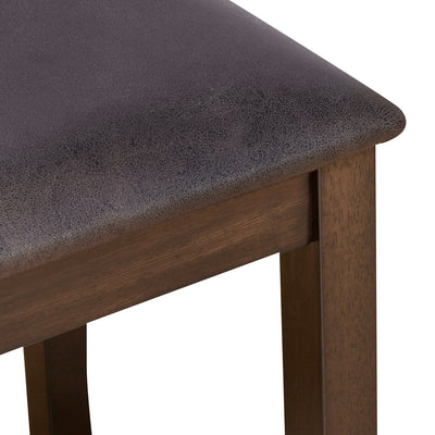 Nilkamal Camilla 1+4+Bench Dining Set (Dark Walnut)