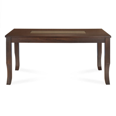Nilkamal Camilla 6 Seater Dining Table (Dark Walnut)