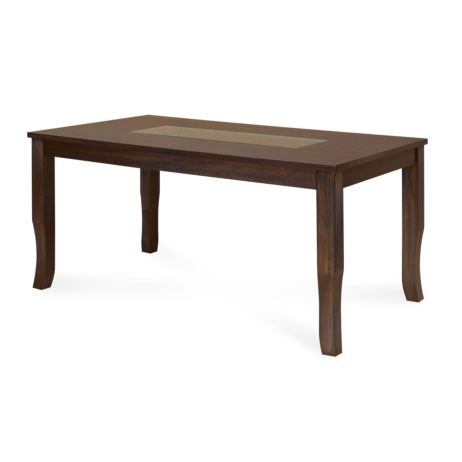 Nilkamal Camilla 6 Seater Dining Table (Dark Walnut)