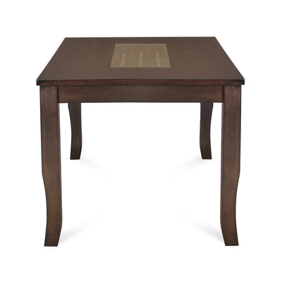Nilkamal Camilla 6 Seater Dining Table (Dark Walnut)